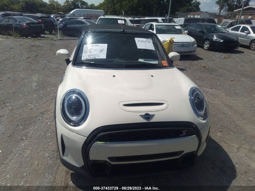 2022 MINI CONVERTIBLE COOPER S WMW43DL08N3N69855
