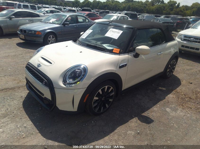 2022 MINI CONVERTIBLE COOPER S WMW43DL08N3N69855