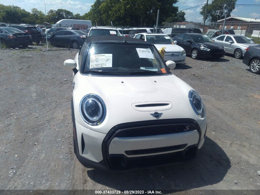 2022 MINI CONVERTIBLE COOPER S WMW43DL08N3N69855