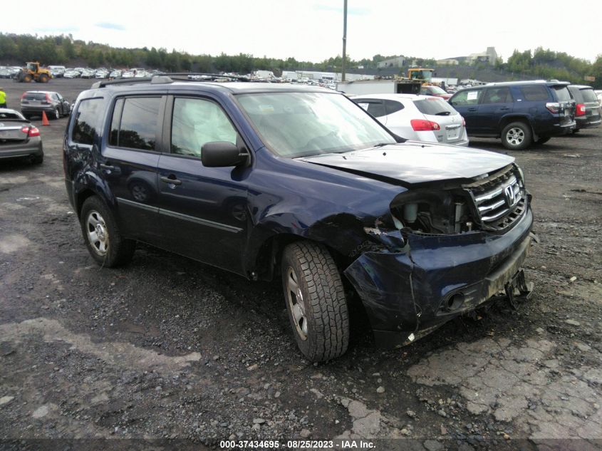 2013 HONDA PILOT LX - 5FNYF4H24DB039910