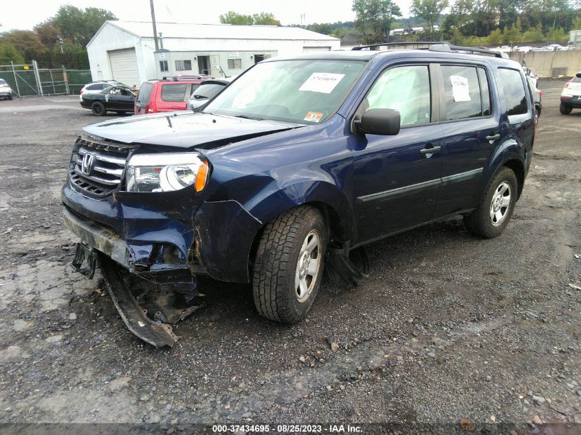 2013 HONDA PILOT LX - 5FNYF4H24DB039910