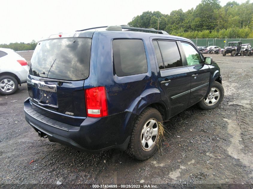 2013 HONDA PILOT LX - 5FNYF4H24DB039910