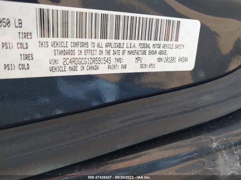 2013 DODGE GRAND CARAVAN SXT - 2C4RDGCG1DR591545