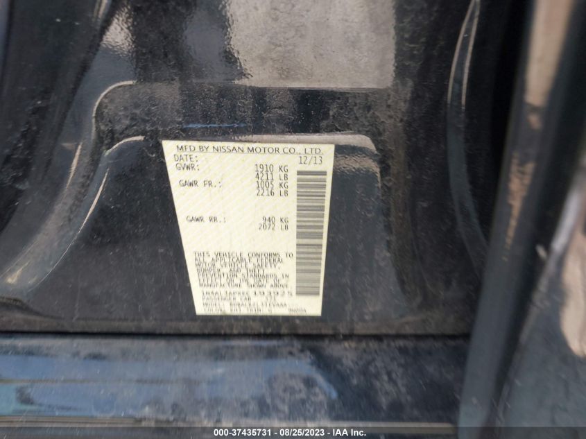 2014 NISSAN ALTIMA 2.5 S - 1N4AL3APXEC193925