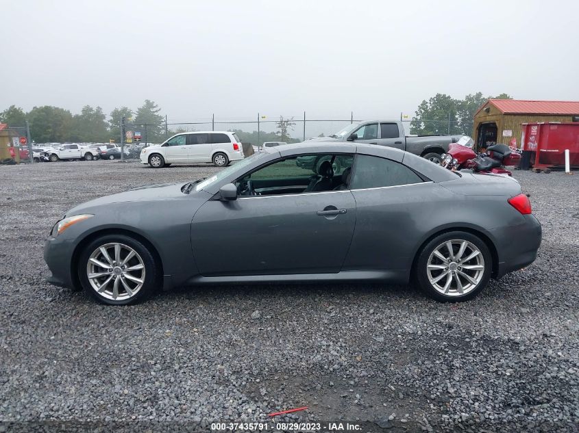 2013 INFINITI G37 CONVERTIBLE BASE JN1CV6FE1DM770701