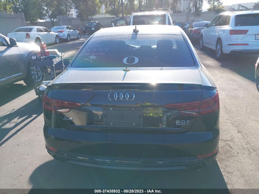 2018 AUDI A4 PREMIUM PLUS - WAUENAF43JA055171