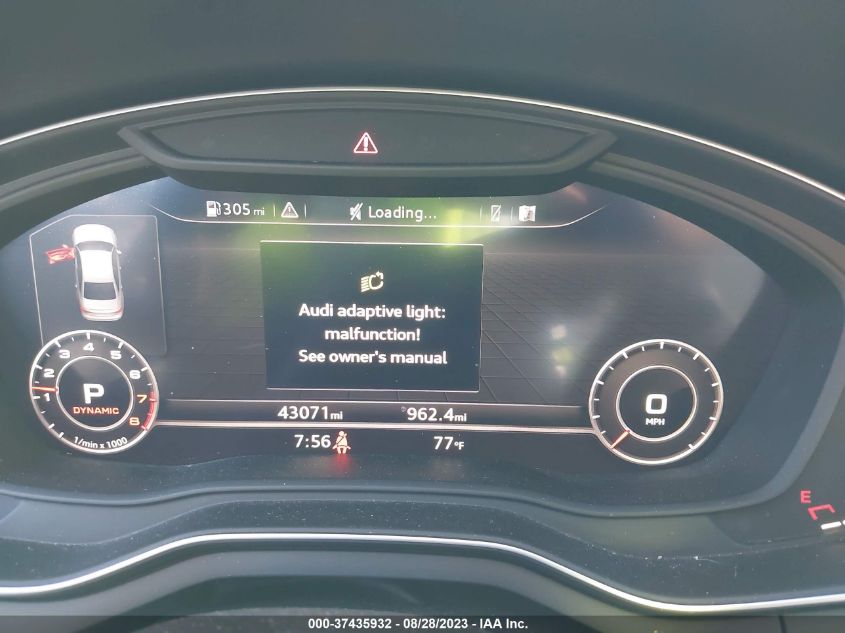 2018 AUDI A4 PREMIUM PLUS - WAUENAF43JA055171