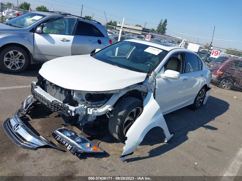 2016 HONDA ACCORD SEDAN EX - 1HGCR2F75GA147519
