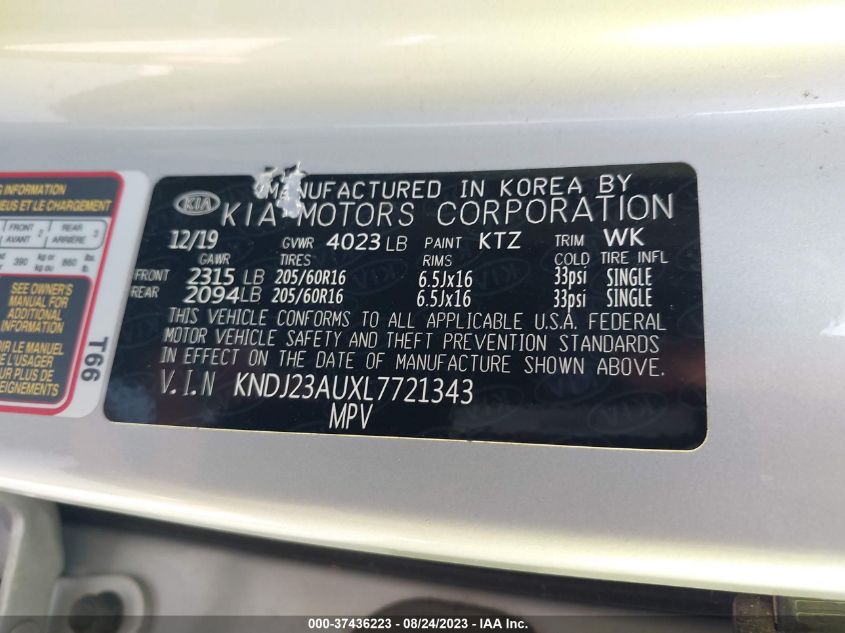 2021 KIA SOUL S - KNDJ23AU1M7746861
