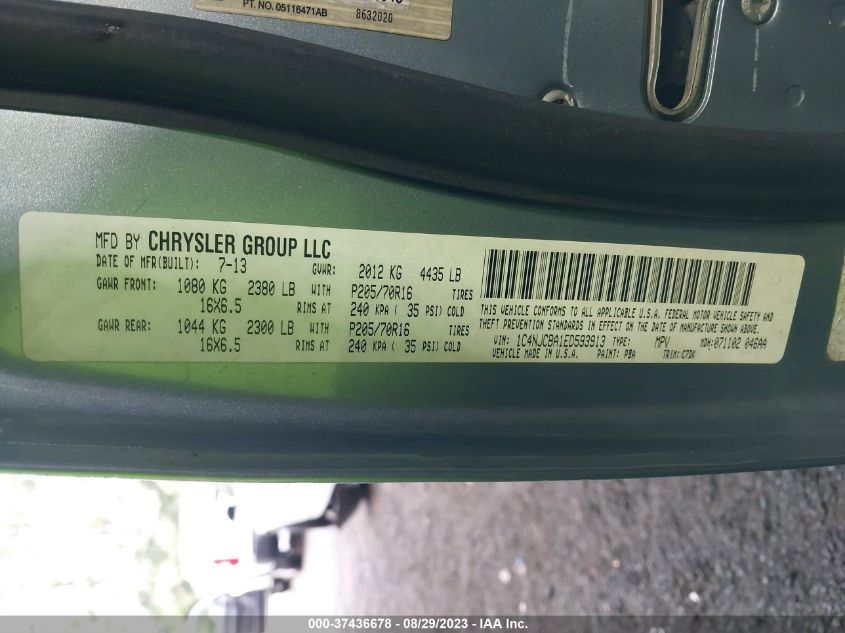 2014 JEEP COMPASS SPORT/ALTITUDE - 1C4NJCBA1ED593913