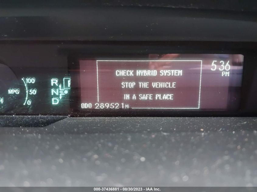 2013 TOYOTA PRIUS ONE/TWO/THREE/FOUR/FIVE - JTDKN3DU9D1689996