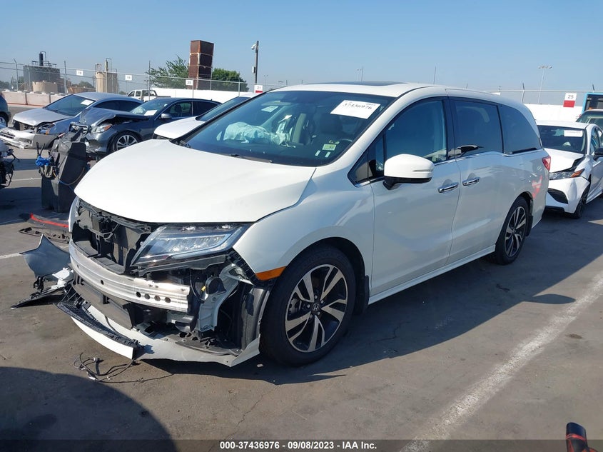 VIN 5FNRL6H95JB001393 2018 HONDA ODYSSEY ELITE