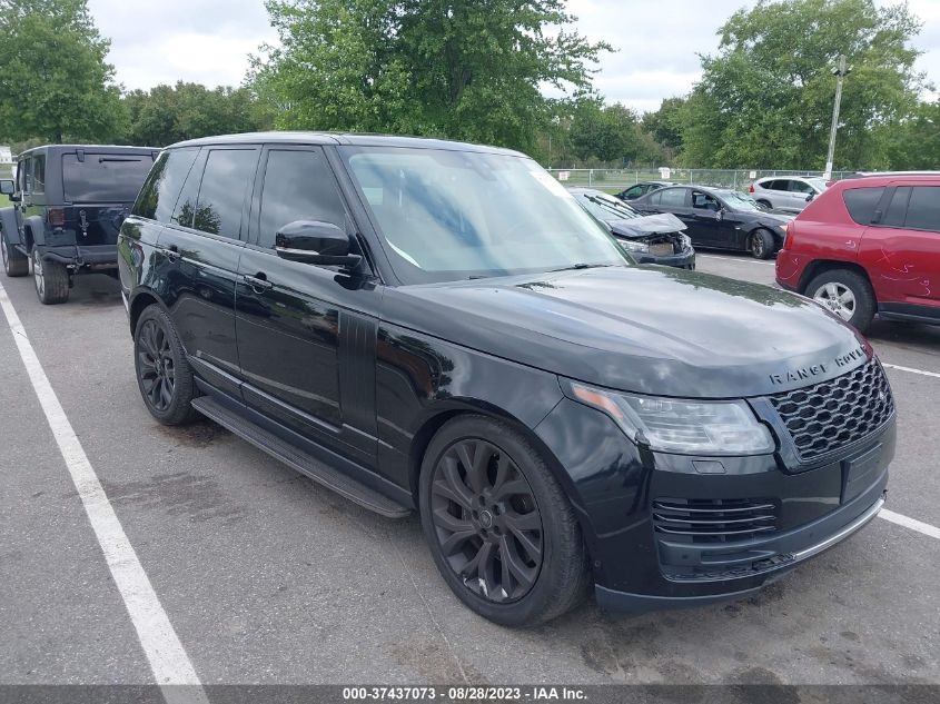 Lot #2541515453 2019 LAND ROVER RANGE ROVER 3.0L V6 SUPERCHARGED HSE salvage car