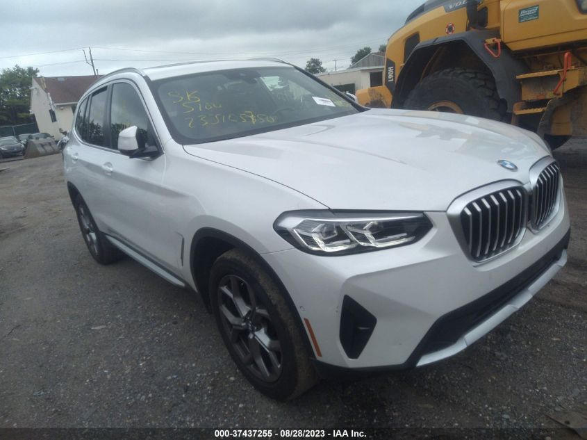 2023 BMW X3 XDRIVE30I - 5UX53DP02P9N73660
