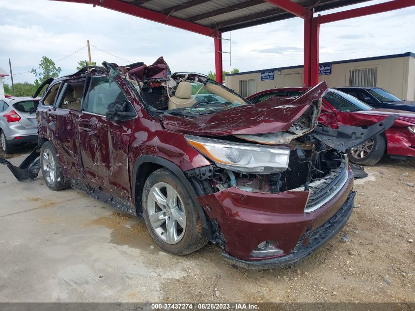 2014 TOYOTA HIGHLANDER LIMITED - 5TDDKRFH8ES006999