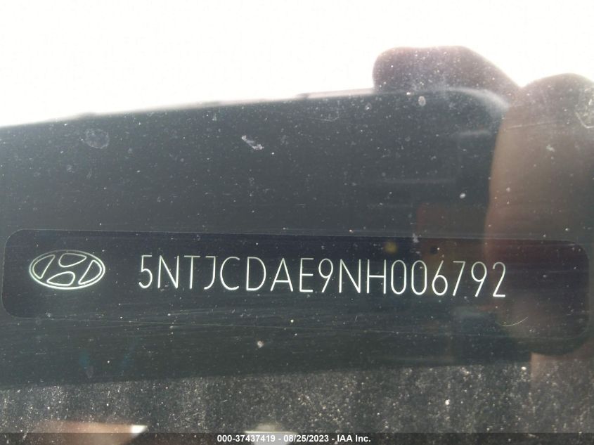 2022 HYUNDAI SANTA CRUZ SEL - 5NTJCDAE9NH006792