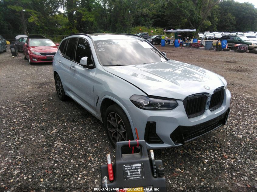 2022 BMW X3 XDRIVE30I - WBX57DP06NN124916