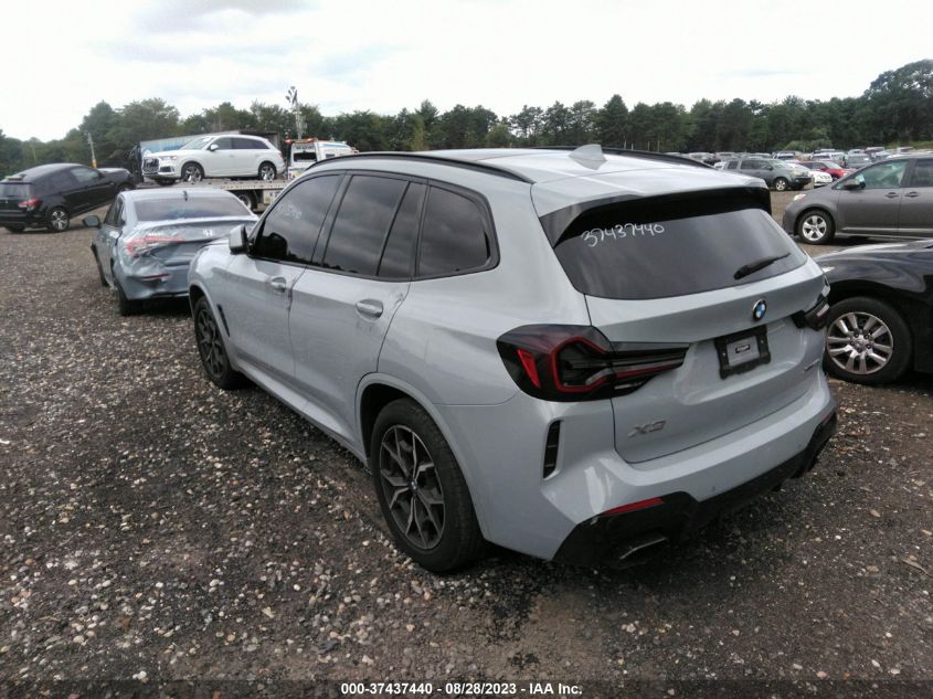 2022 BMW X3 XDRIVE30I - WBX57DP06NN124916