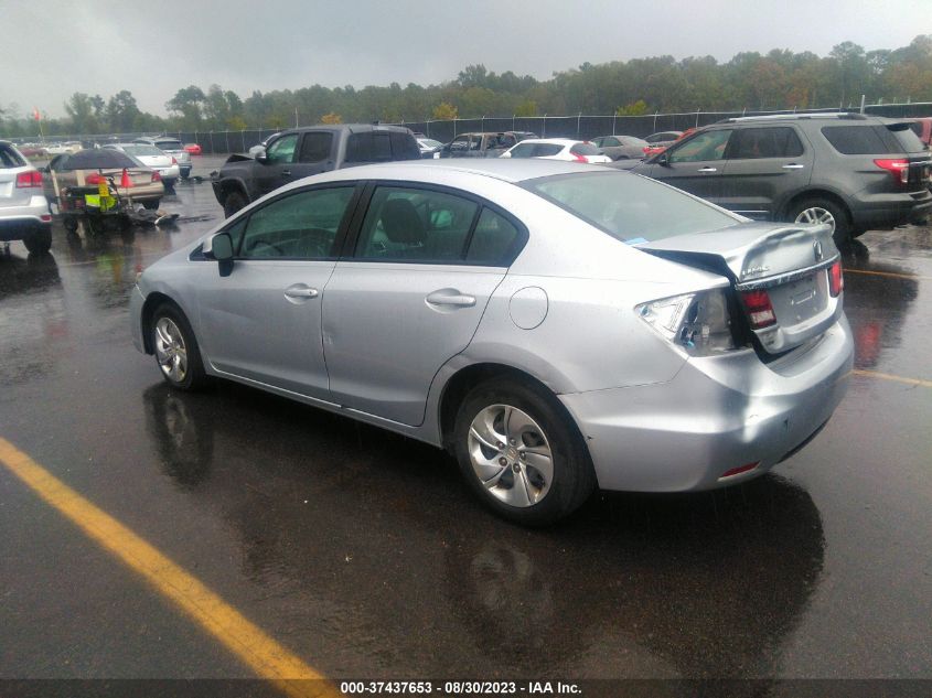 2013 HONDA CIVIC SDN LX - 2HGFB2F57DH601492