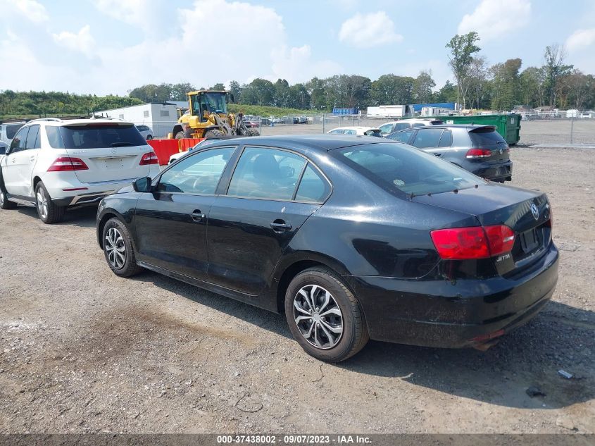 2013 VOLKSWAGEN JETTA SEDAN BASE/S/S W/SUNROOF - 3VW2K7AJ3DM310646