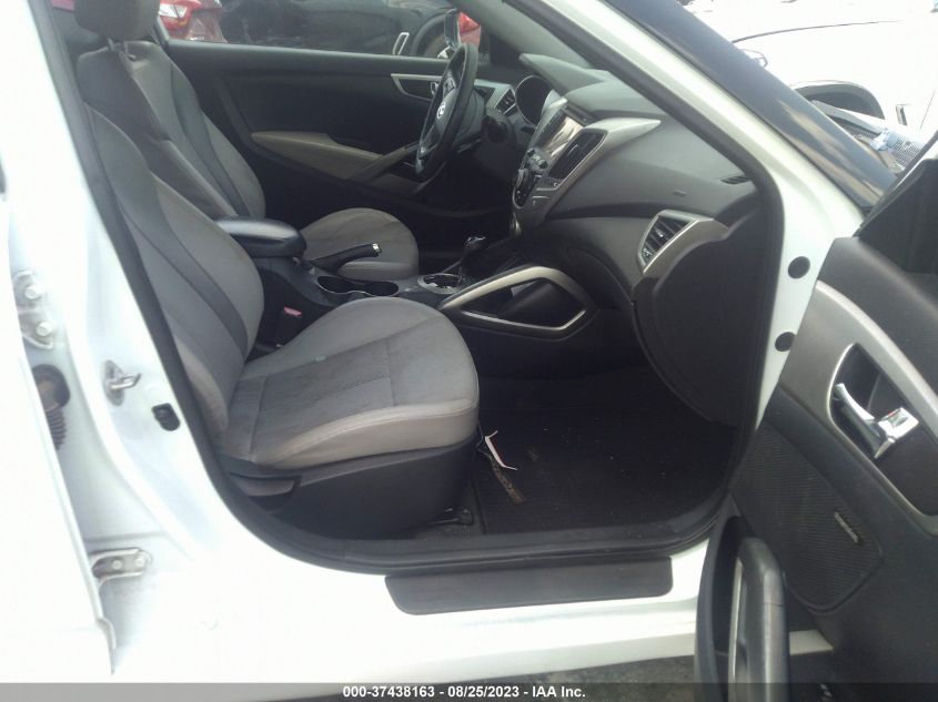 2013 HYUNDAI VELOSTER W/GRAY INT - KMHTC6AD9DU120897