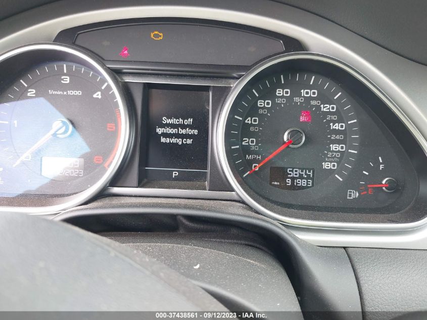 2013 AUDI Q7 3.0L TDI PREMIUM PLUS - WA1LMAFE0DD010045