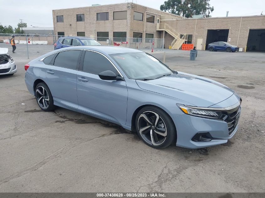 VIN 1HGCV1F42NA011986 2022 HONDA ACCORD SEDAN SPORT SE