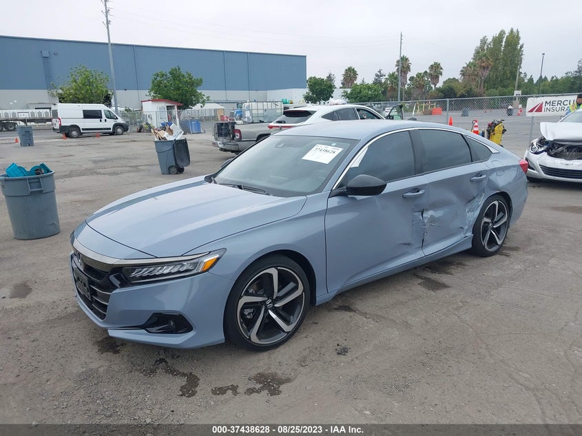VIN 1HGCV1F42NA011986 2022 HONDA ACCORD SEDAN SPORT SE