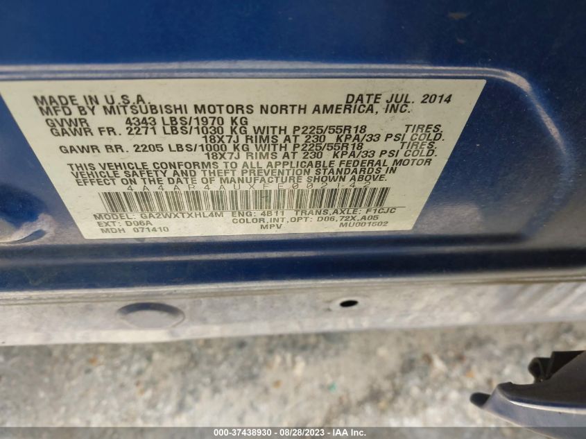 2015 MITSUBISHI OUTLANDER SPORT SE - 4A4AP4AUXFE002142