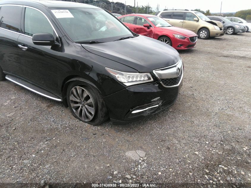 2015 ACURA MDX TECHNOLOGY - 5FRYD4H47FB006098