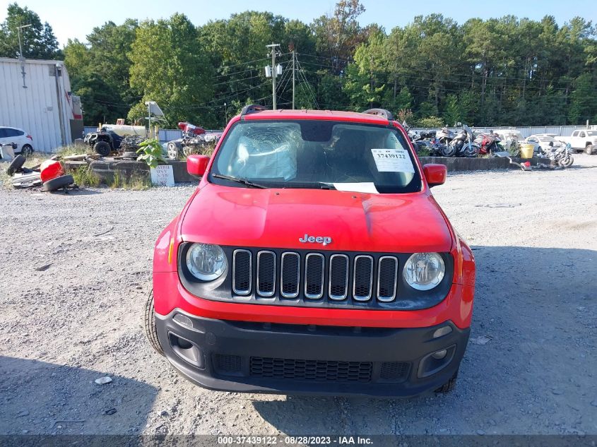 2016 JEEP RENEGADE LATITUDE - ZACCJBBT5GPD91048