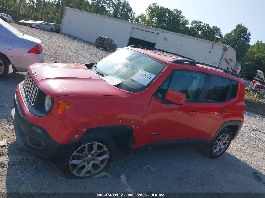 2016 JEEP RENEGADE LATITUDE - ZACCJBBT5GPD91048