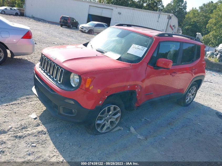2016 JEEP RENEGADE LATITUDE - ZACCJBBT5GPD91048
