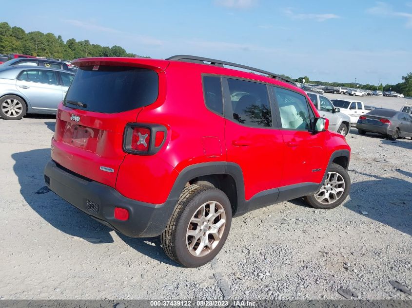 2016 JEEP RENEGADE LATITUDE - ZACCJBBT5GPD91048