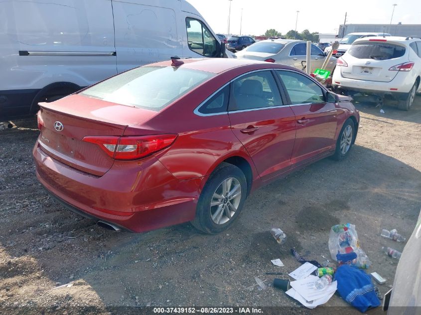 2015 HYUNDAI SONATA 2.4L SE - 5NPE24AF4FH130434