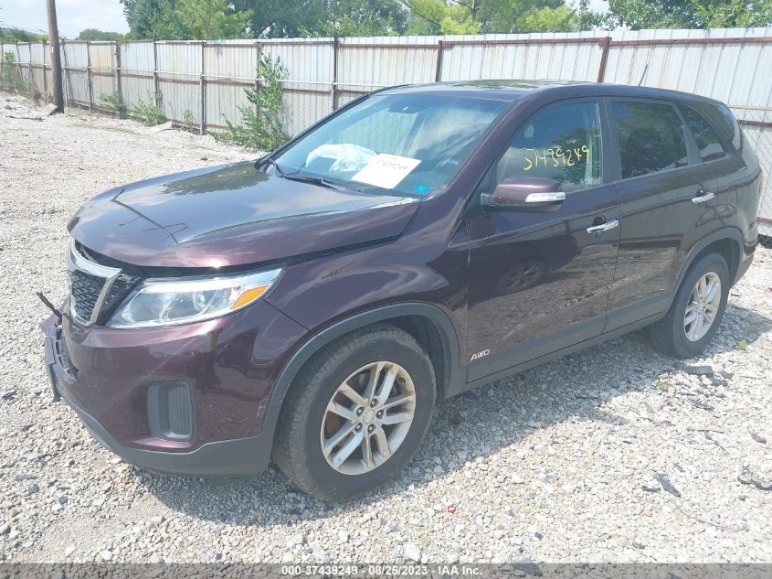 2014 KIA SORENTO LX - 5XYKTCA67EG509458