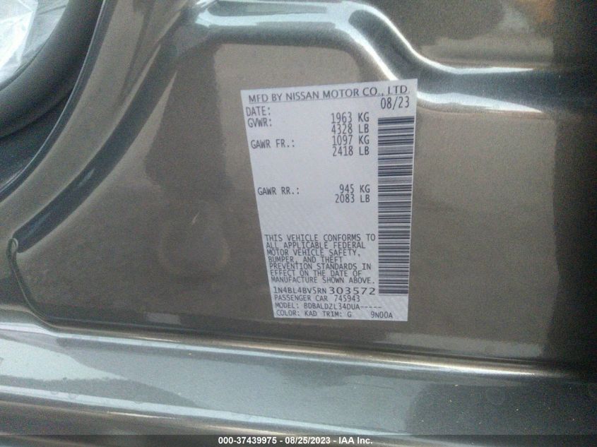 2024 NISSAN ALTIMA 2.5 S - 1N4BL4BV5RN303572