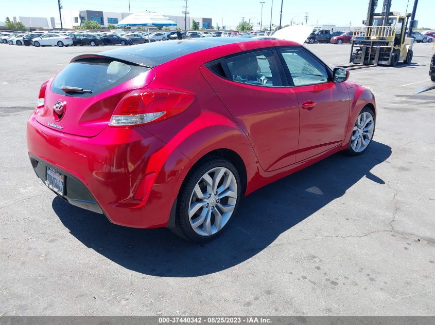 2013 HYUNDAI VELOSTER W/GRAY INT - KMHTC6AD8DU165653