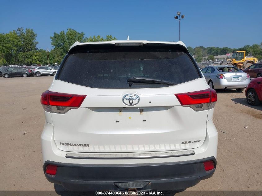 2019 TOYOTA HIGHLANDER SE/XLE - 5TDJZRFH4KS605957