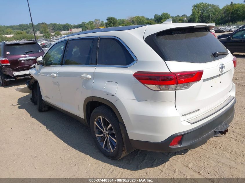 2019 TOYOTA HIGHLANDER SE/XLE - 5TDJZRFH4KS605957