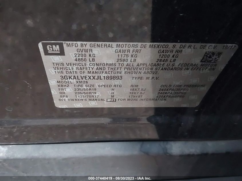 2018 GMC TERRAIN SLT - 3GKALVEXXJL189893