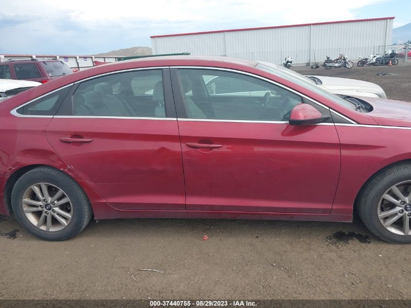 2015 HYUNDAI SONATA 2.4L SE - 5NPE24AF0FH005012