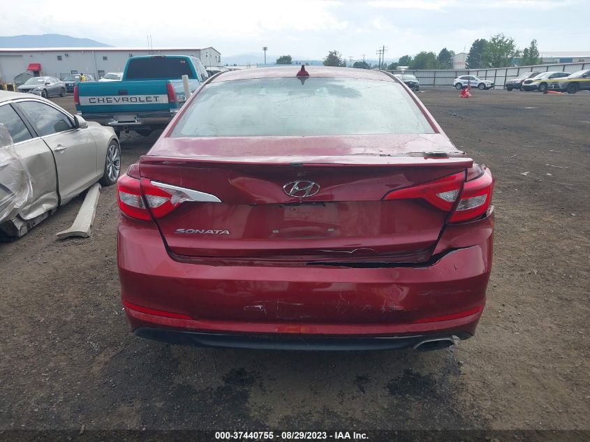 2015 HYUNDAI SONATA 2.4L SE - 5NPE24AF0FH005012