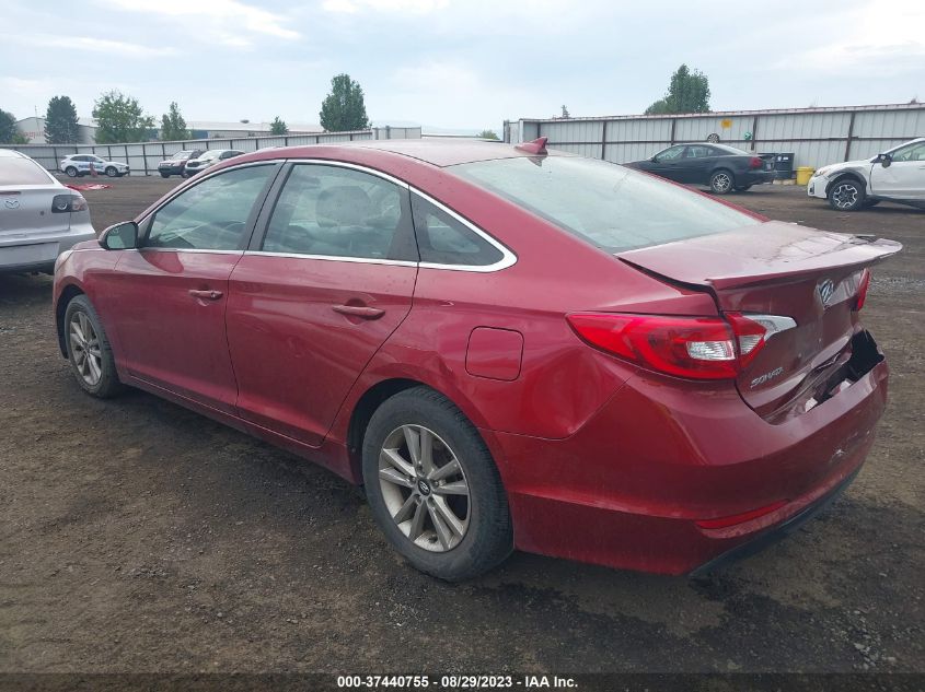 2015 HYUNDAI SONATA 2.4L SE - 5NPE24AF0FH005012