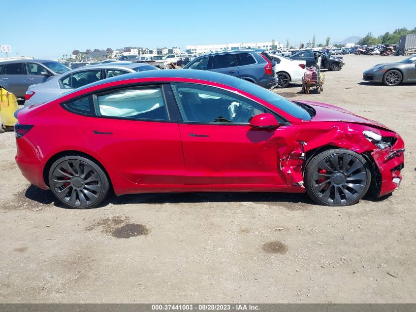 2022 TESLA MODEL 3 PERFORMANCE - 5YJ3E1EC2NF234530
