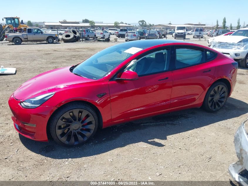 2022 TESLA MODEL 3 PERFORMANCE - 5YJ3E1EC2NF234530