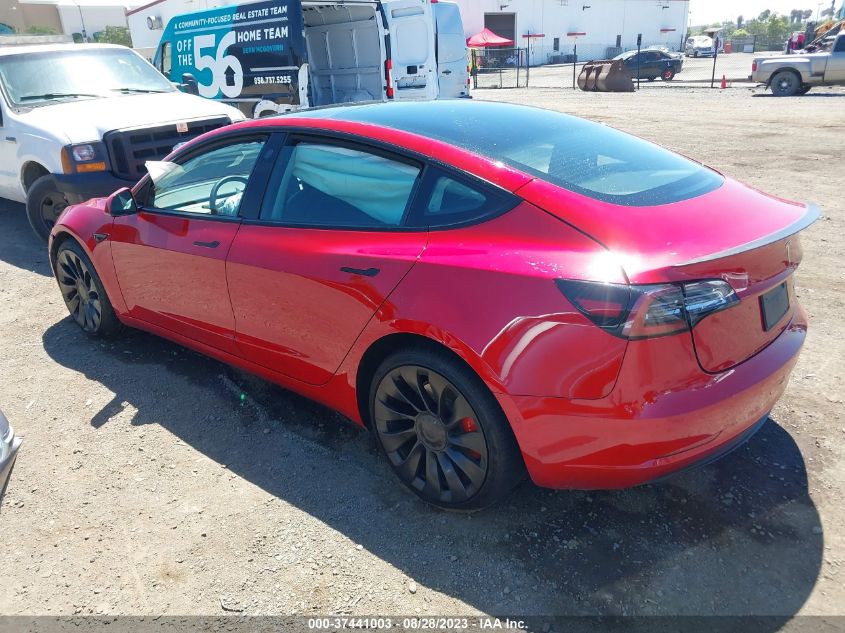 2022 TESLA MODEL 3 PERFORMANCE - 5YJ3E1EC2NF234530
