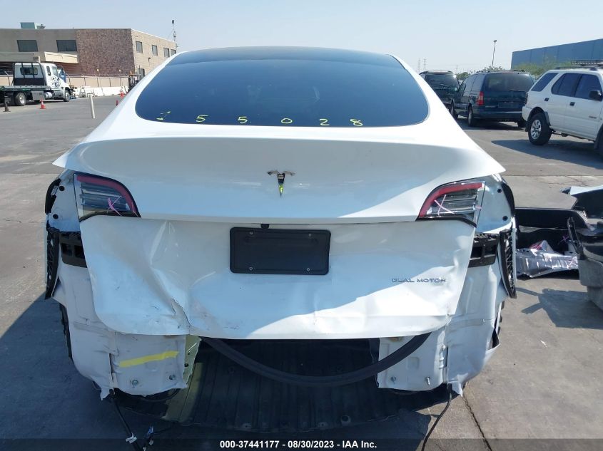 2022 TESLA MODEL Y LONG RANGE - 7SAYGDEE4NF443516