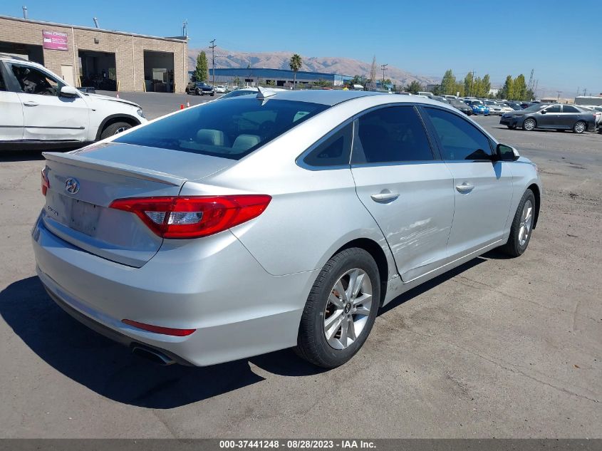 2015 HYUNDAI SONATA 2.4L SE - 5NPE24AF4FH158301