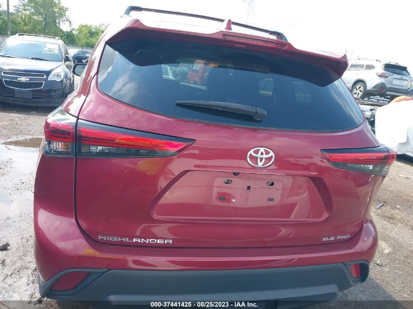 2021 TOYOTA HIGHLANDER XLE - 5TDGZRBH6MS090124